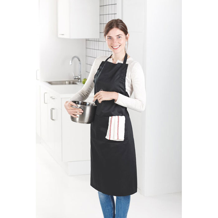 Delantal de cocina de poliéster y algodón Fitted Kitab - Hogar - Regalo Promocional Personalizado - imagen 3