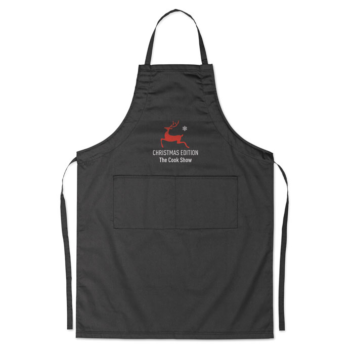 Delantal de cocina de poliéster y algodón Fitted Kitab - Hogar - Regalo Promocional Personalizado - vista alternativa