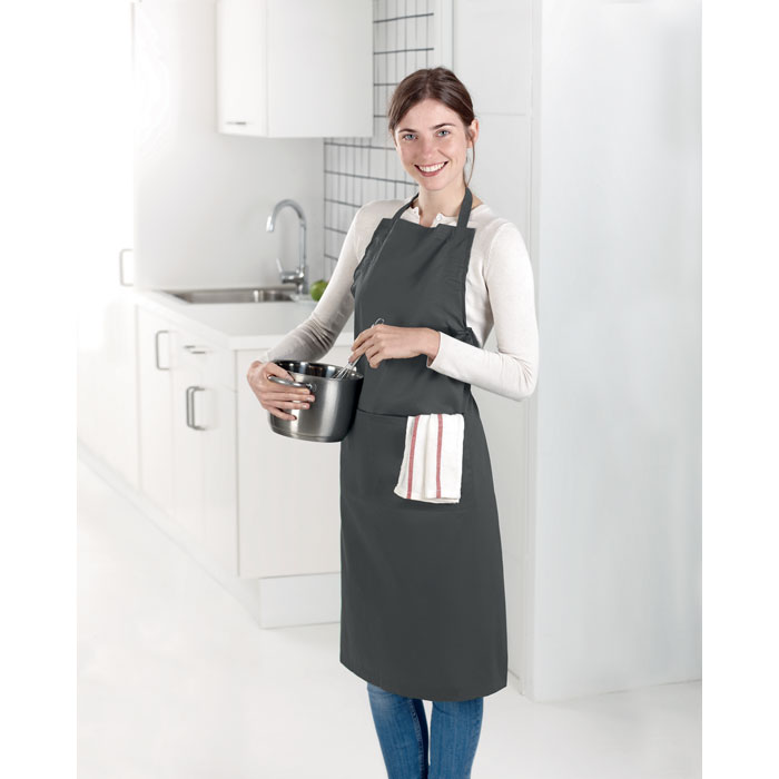 Delantal de cocina de poliéster y algodón Fitted Kitab - Hogar - Regalo Promocional Personalizado - imagen 15