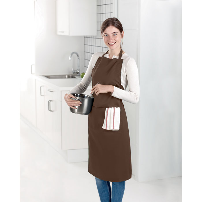 Delantal de cocina de poliéster y algodón Fitted Kitab - Hogar - Regalo Promocional Personalizado - imagen 19