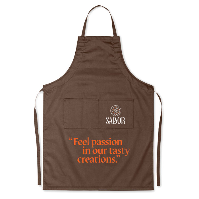 Delantal de cocina de poliéster y algodón Fitted Kitab - Hogar - Regalo Promocional Personalizado - imagen 18