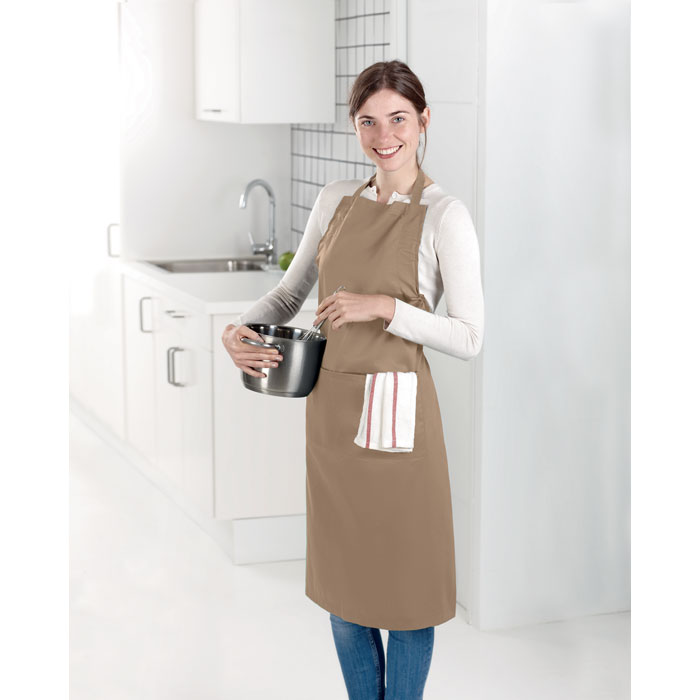 Delantal de cocina de poliéster y algodón Fitted Kitab - Hogar - Regalo Promocional Personalizado - imagen 22