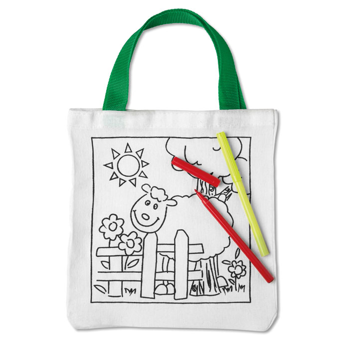 MATEUSZ Bolsa para colorear de algodón - Niños y Juegos - Regalo Promocional Personalizado - vista alternativa