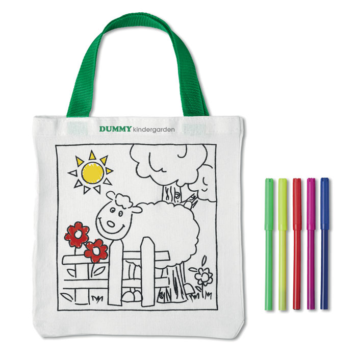 MATEUSZ Bolsa para colorear de algodón - Niños y Juegos - Regalo Promocional Personalizado - imagen 4