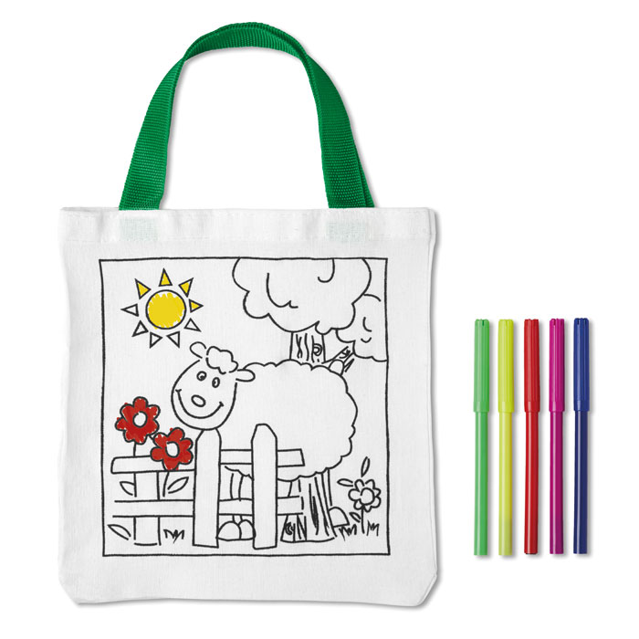 MATEUSZ Bolsa para colorear de algodón - Niños y Juegos - Regalo Promocional Personalizado - imagen 3