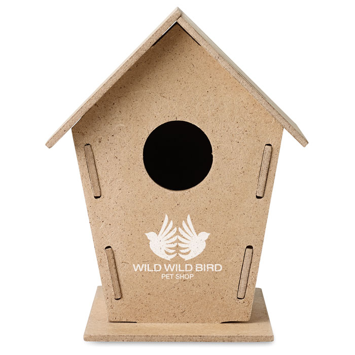 WOOHOUSE Caseta aglomerado para pájaros - Verano - Regalo Promocional Personalizado - imagen 5