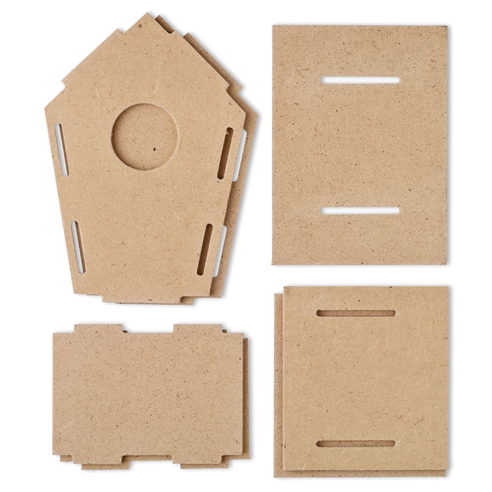 WOOHOUSE Caseta aglomerado para pájaros - Verano - Regalo Promocional Personalizado - imagen 4