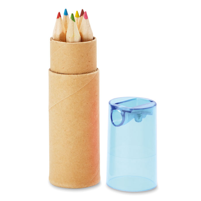PETIT LAMBUT 6 lápices de color en tubo - Niños y Juegos - Regalo Promocional Personalizado - vista alternativa