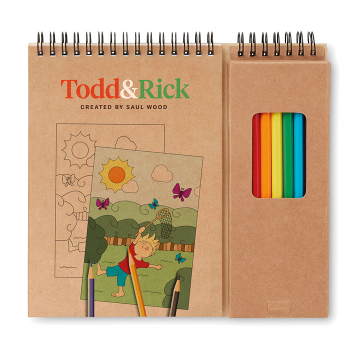 COLOPAD Set de lápices y cuaderno - Niños y Juegos - Regalo Promocional Personalizado - imagen 5