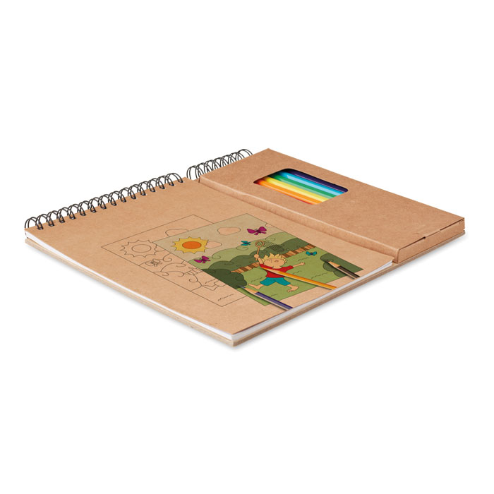 COLOPAD Set de lápices y cuaderno - Niños y Juegos - Regalo Promocional Personalizado - imagen 3