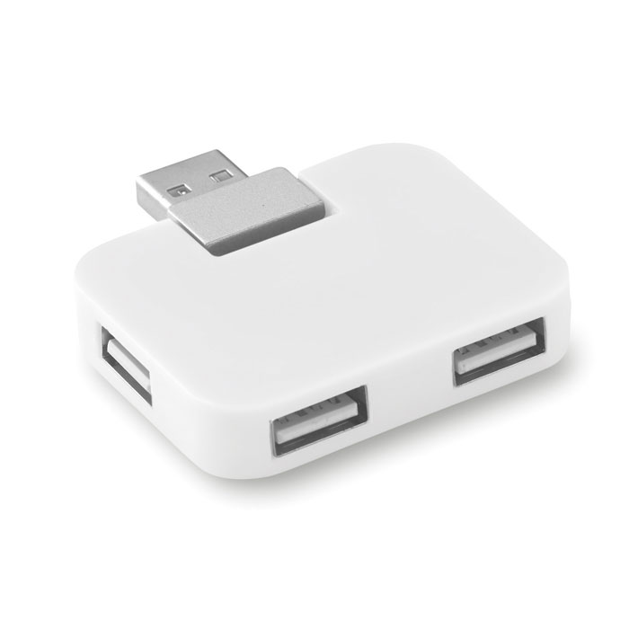 SQUARE Hub USB 4 puertos - Tecnología - Regalo Promocional Personalizado