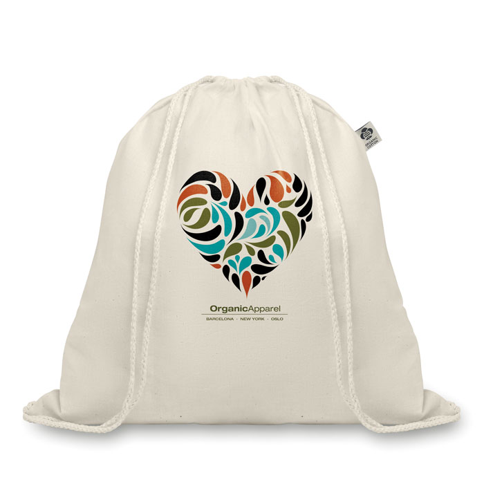 ORGANIC HUNDRED Mochila de algodón orgánico - Mochilas personalizadas - Regalo Promocional Personalizado - imagen 4