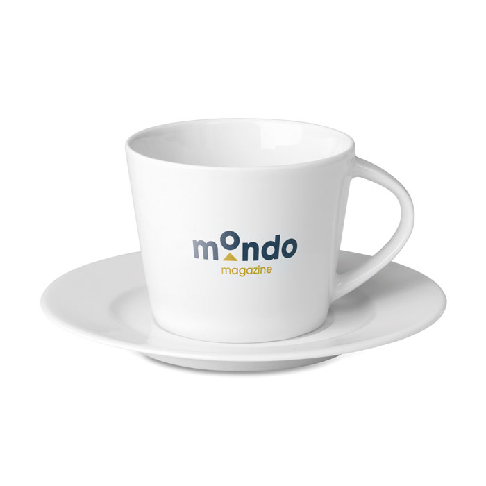 PARIS Taza capucciono con platito - Tazas y vasos personalizados - Regalo Promocional Personalizado - imagen 3