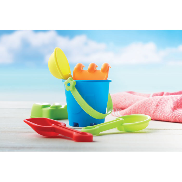 PLAYA Cubo de playa con 6 juguetes - Verano - Regalo Promocional Personalizado - imagen 6