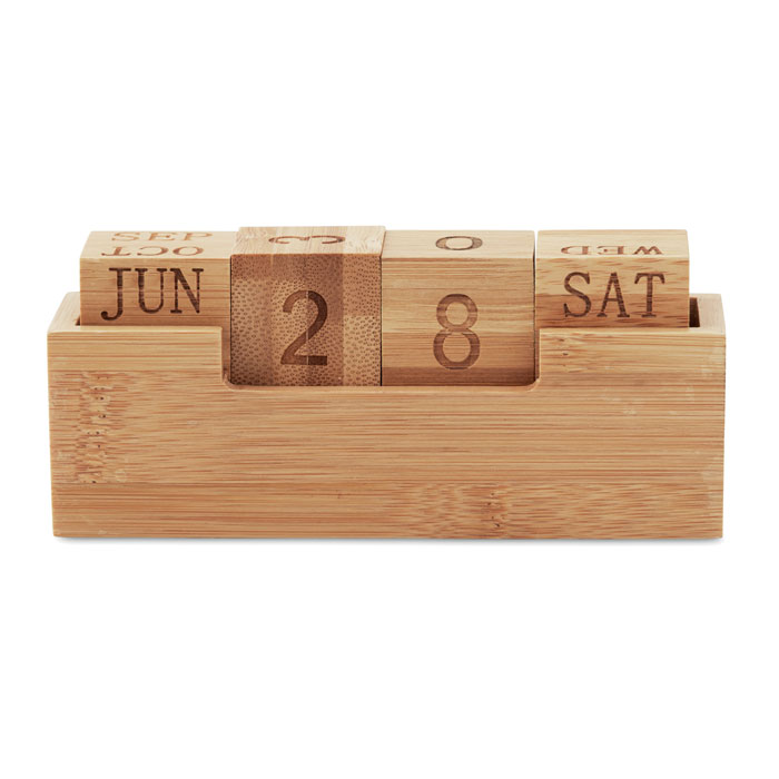 KARENDA Calendario de bambú - Otros accesorios oficina - Regalo Promocional Personalizado - imagen 3