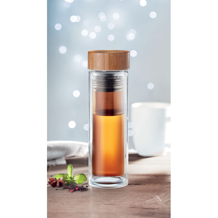 BATUMI GLASS Botella cristal 420ml - Termos personalizados - Regalo Promocional Personalizado - imagen 4