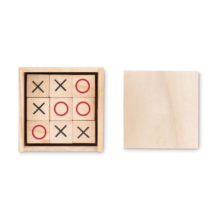 TIC TAC TOE Juego tres en raya de madera - Niños y Juegos - Regalo Promocional Personalizado - imagen 3