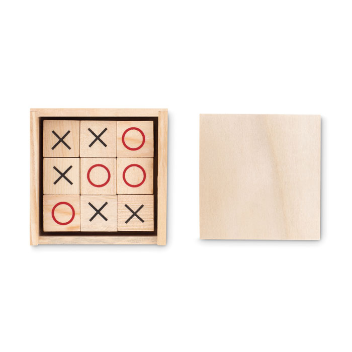 TIC TAC TOE Juego tres en raya de madera - Niños y Juegos - Regalo Promocional Personalizado - vista alternativa