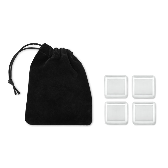 ICY Set 4 cubitos hielo en funda - Set de vino - Regalo Promocional Personalizado - imagen 3