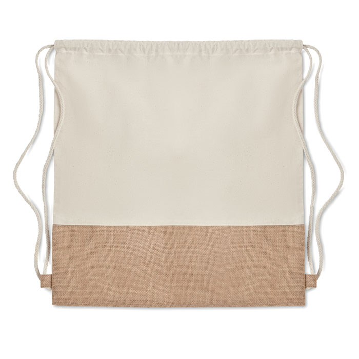INDIA Bolsa cuerdas con yute - Mochilas personalizadas - Regalo Promocional Personalizado - vista alternativa