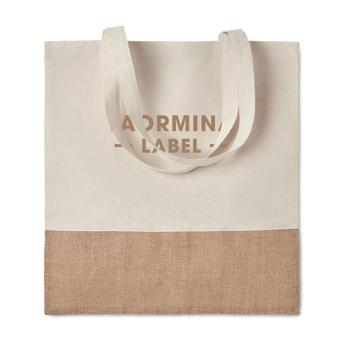 INDIA TOTE Bolsa cuerdas con yute - Mochilas personalizadas - Regalo Promocional Personalizado - imagen 3