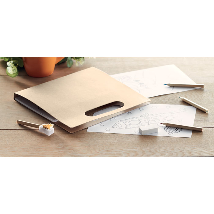 FOLDER2 GO Set de 6 lápices para colorear - Niños y Juegos - Regalo Promocional Personalizado - imagen 7