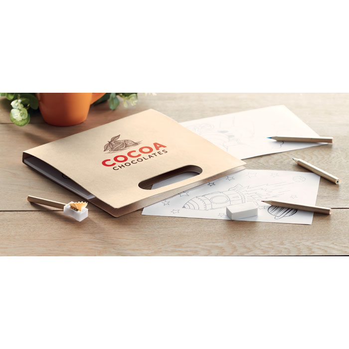 FOLDER2 GO Set de 6 lápices para colorear - Niños y Juegos - Regalo Promocional Personalizado - imagen 6