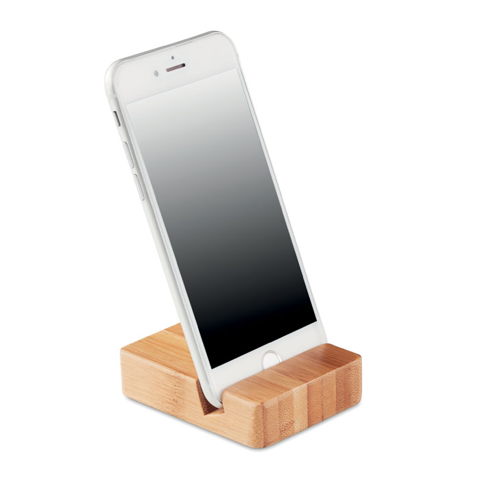 APOYA Soporte para teléfono de bambú - Tecnología - Regalo Promocional Personalizado - vista alternativa