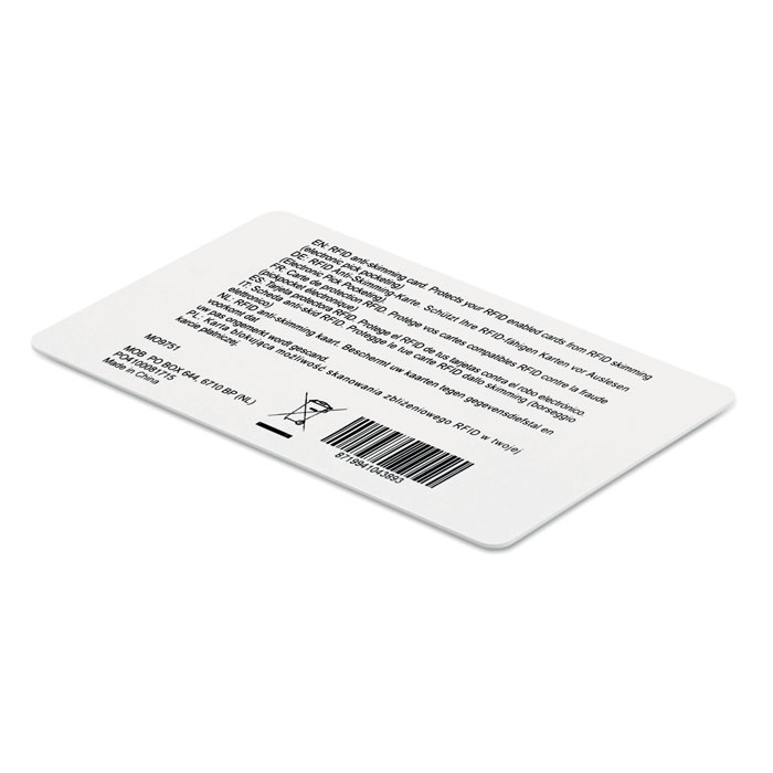 CUSTOS Tarjeta RFID - Tecnología - Regalo Promocional Personalizado - vista alternativa