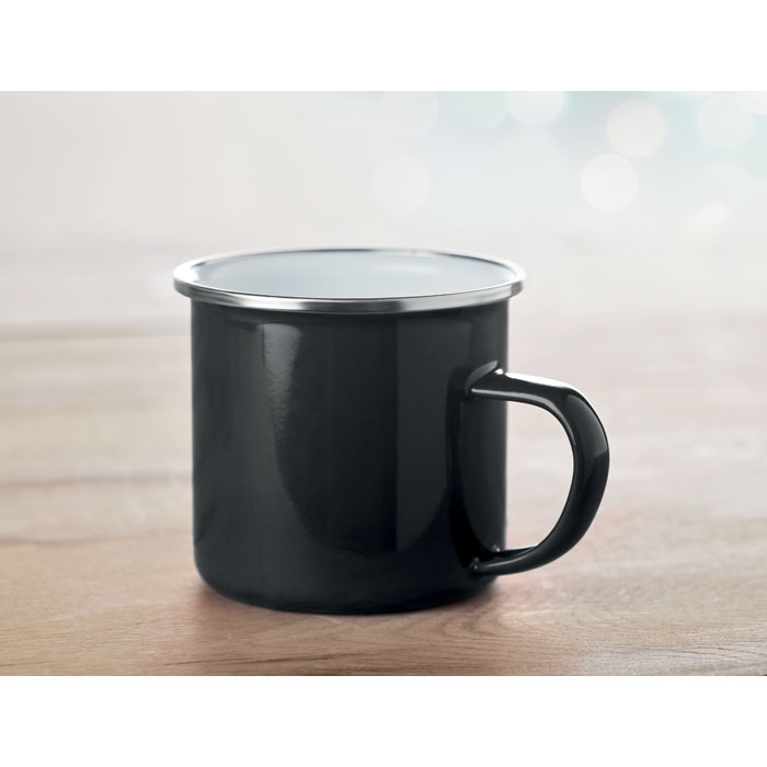 PLATEADO Taza de metal esmaltado 350 ml - Tazas y vasos personalizados - Regalo Promocional Personalizado - vista alternativa