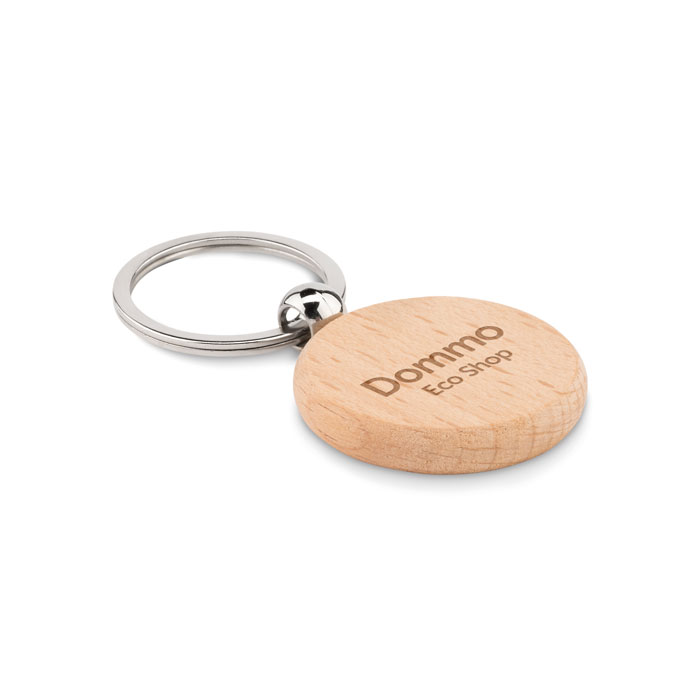 TOTY WOOD Llavero redondo - Llaveros, pins y chapas - Regalo Promocional Personalizado - imagen 3