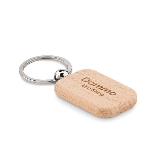 POTY WOOD Llavero rectangular - Llaveros, pins y chapas - Regalo Promocional Personalizado - imagen 3