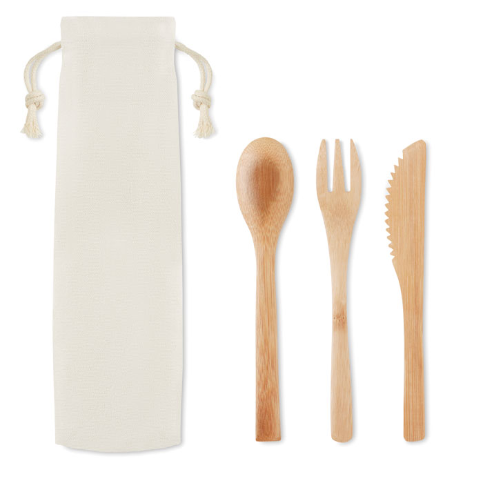 SETBOO Set de cubiertos de bambú. - Otros accesorios cocina - Regalo Promocional Personalizado - vista alternativa