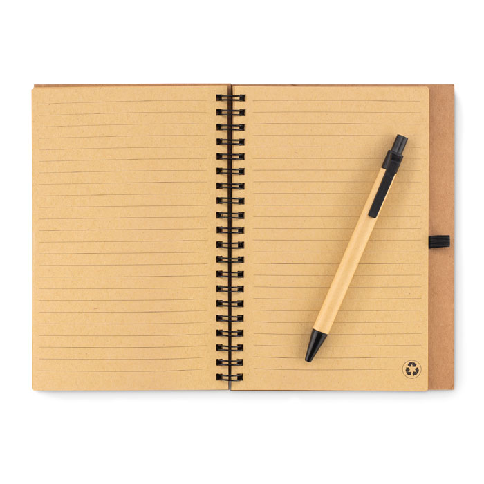 SONORA PLUSCORK Libreta con bolígrafo tapa corc - Oficina - Regalo Promocional Personalizado - vista alternativa