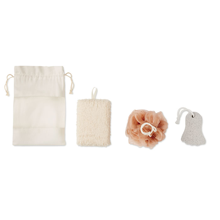 CUIDA SET Set de baño en bolsa jute - Packs de regalo personalizado - Regalo Promocional Personalizado - vista alternativa