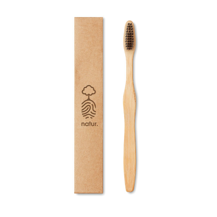 DENTOBRUSH Cepillo dientes mango bambú - Hogar - Regalo Promocional Personalizado - imagen 3