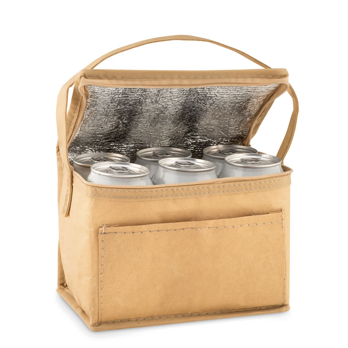 PAPERCOOL Bolsa nevera kraft 6 latas - Verano - Regalo Promocional Personalizado - vista alternativa