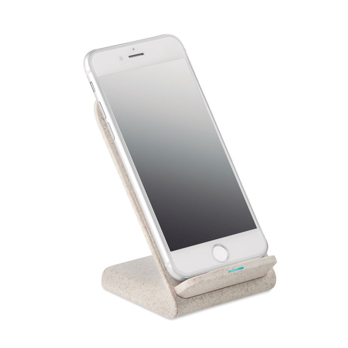 LAYABACK Cargador inalámbrico paja trigo - Tecnología - Regalo Promocional Personalizado - imagen 3