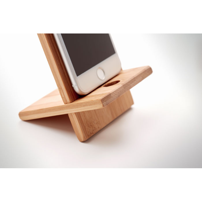 WHIPPY Soporte para telefono de bambú - Tecnología - Regalo Promocional Personalizado - imagen 6