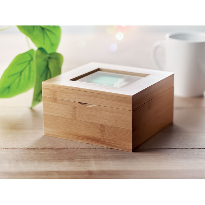CAMPO TEA Caja de té de bambú - Otros accesorios bodega - Regalo Promocional Personalizado - imagen 6