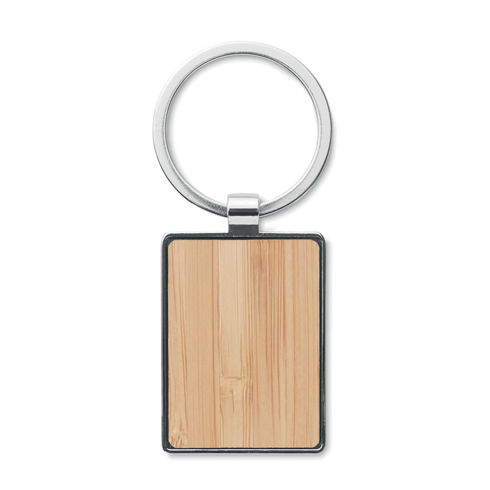 BENDIGO Llavero rectangular y bambú - Llaveros, pins y chapas - Regalo Promocional Personalizado - imagen 3