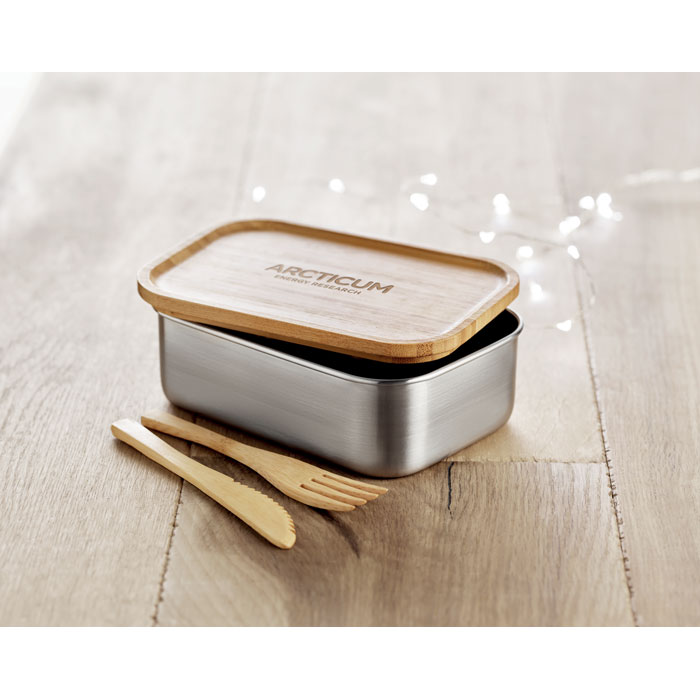 SAVANNA Fiambrera de acero inox.600 ml - Hogar - Regalo Promocional Personalizado - imagen 5