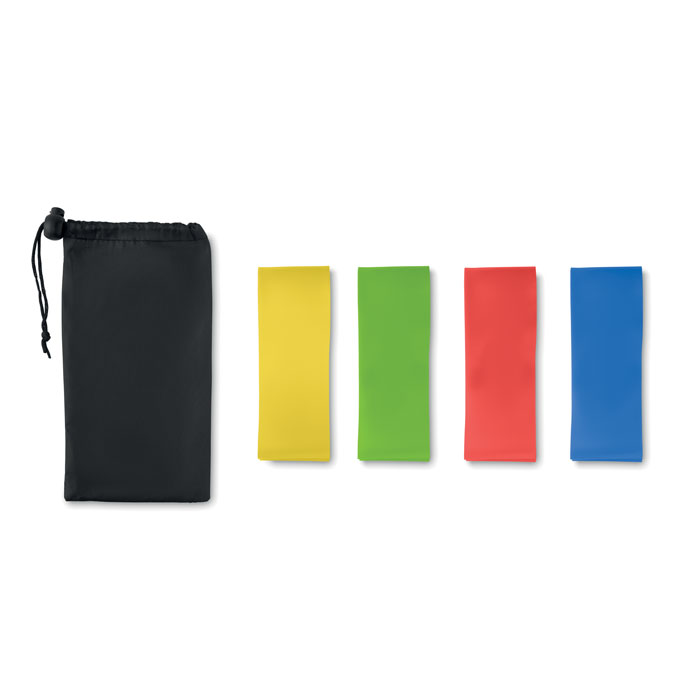 FITBAND Set de 4 bandas de fitnesss TPE - Fitness - Regalo Promocional Personalizado - vista alternativa