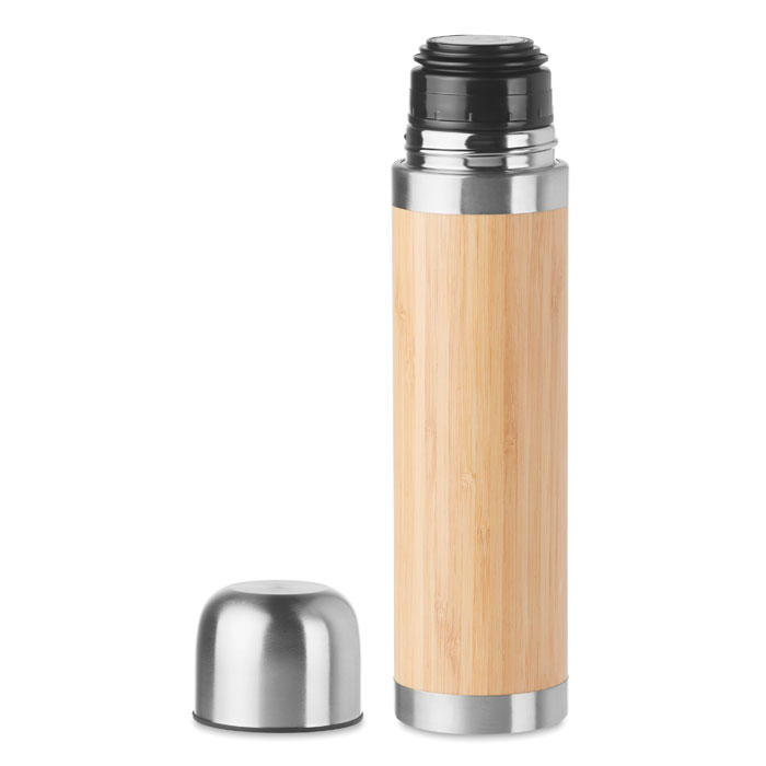 CHAN BAMBOO Botella bambú de doble pared - Termos personalizados - Regalo Promocional Personalizado - imagen 3
