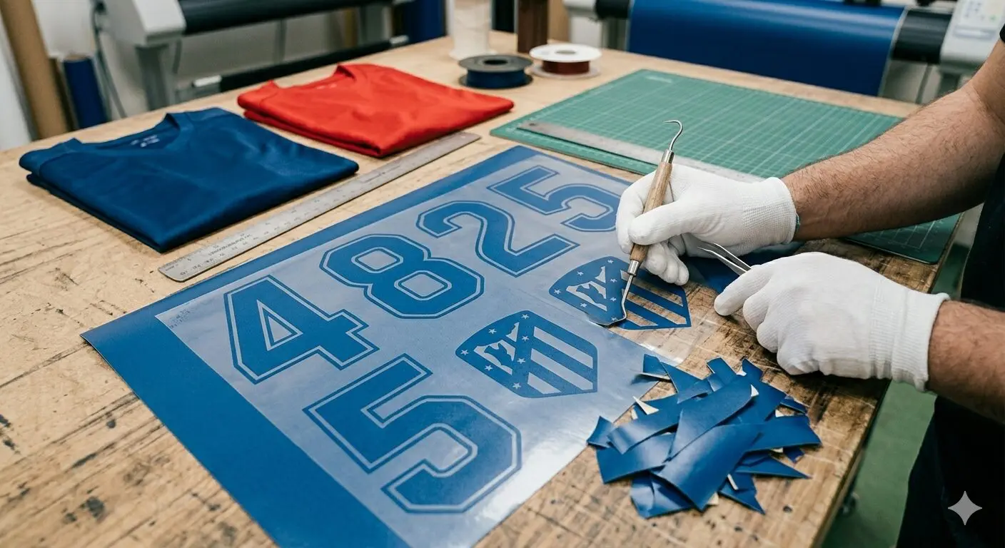 Equipamiento deportivo personalizado con vinilo de corte