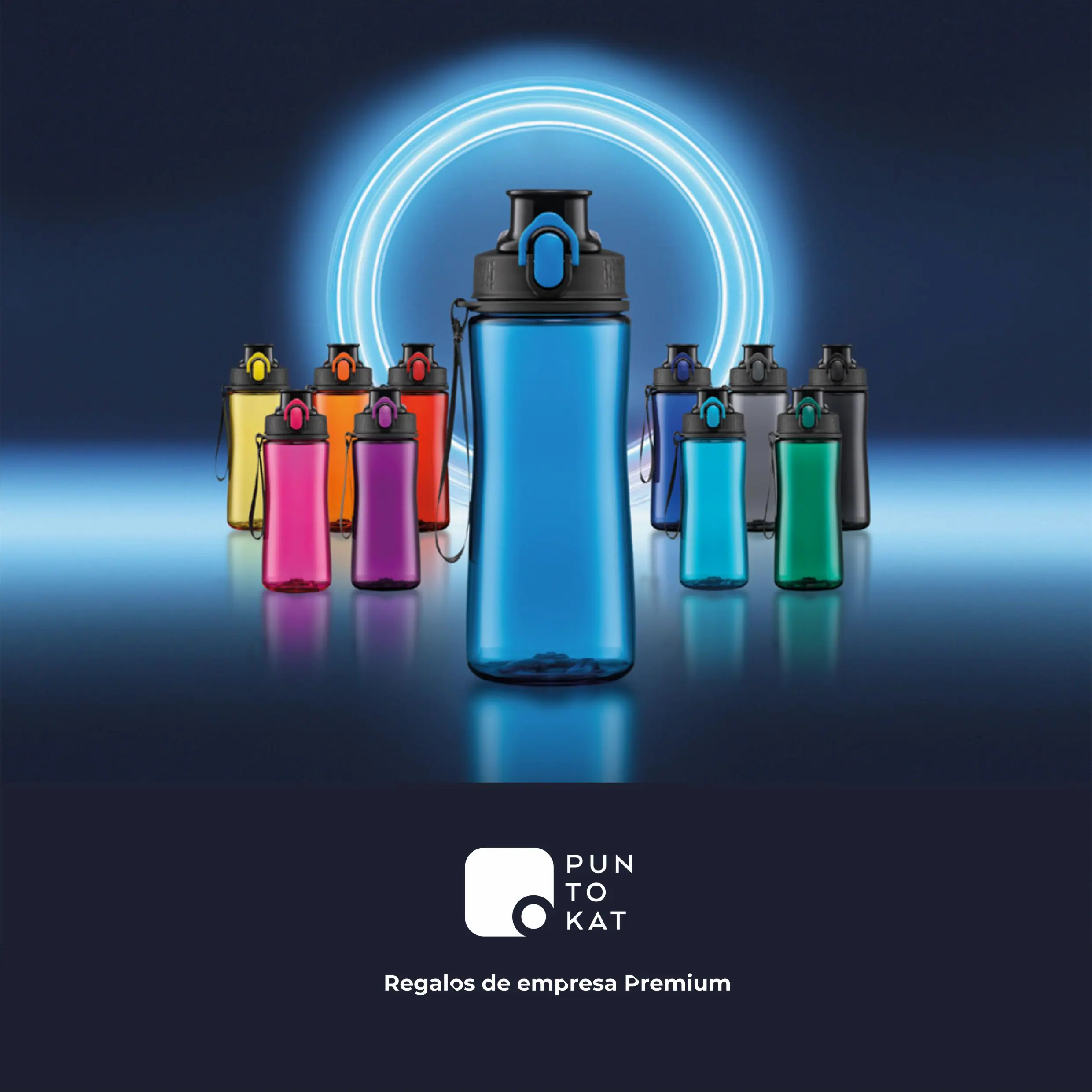 Catálogo de botellas, termos y mochilas corporativas de alta calidad personalizadas con logo de empresa 2026